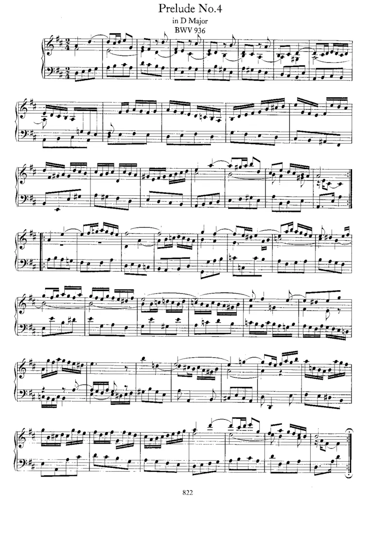 6Preludes,BWV933-938_一万首著名钢琴曲谱哈农贝多芬合集视频教学电子版高清无水印可打印_1古典钢琴知名音乐家谱_巴赫钢琴谱全集_Preludes，Fantasias，Fugues