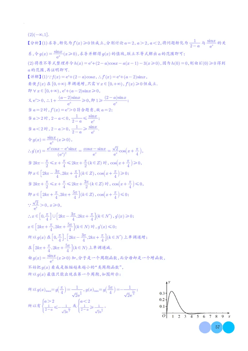导数及其应用解析版(1)_2024年4月_01按日期_6号_2024届新结构高考数学合集_新高考19题（九省联考模式）数学合集140套_导数及其应用--2024年新高考题型