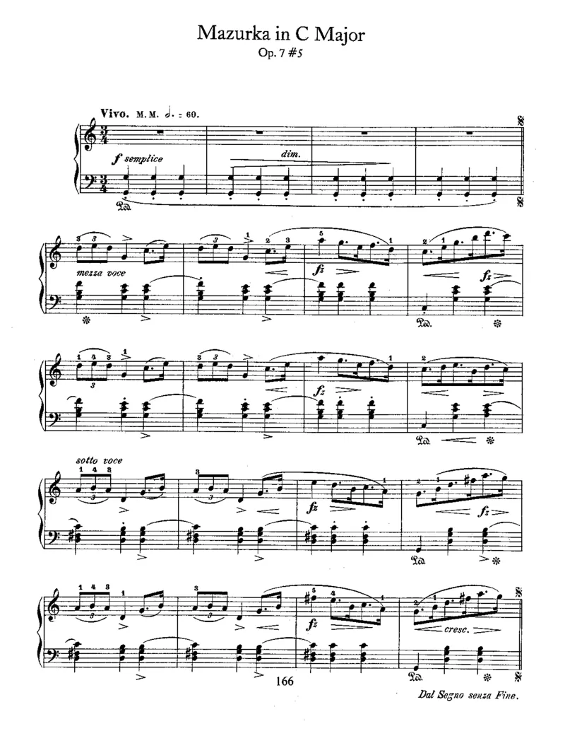 5Mazurkas,Op7_一万首著名钢琴曲谱哈农贝多芬合集视频教学电子版高清无水印可打印_1古典钢琴知名音乐家谱_肖邦钢琴谱全集_马祖卡