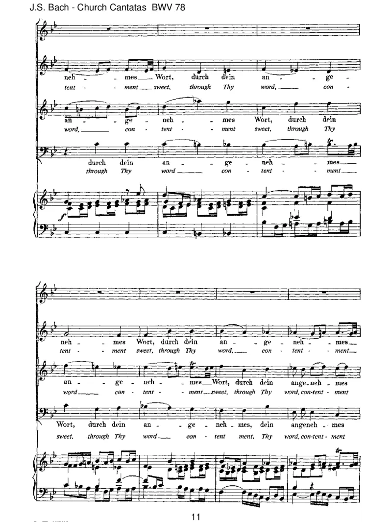 BWV78Jesu,derdumeineSeele_一万首著名钢琴曲谱哈农贝多芬合集视频教学电子版高清无水印可打印_1古典钢琴知名音乐家谱_巴赫钢琴谱全集_J.S巴赫作品全集_JohannSebastianBach(1685-1750)巴赫