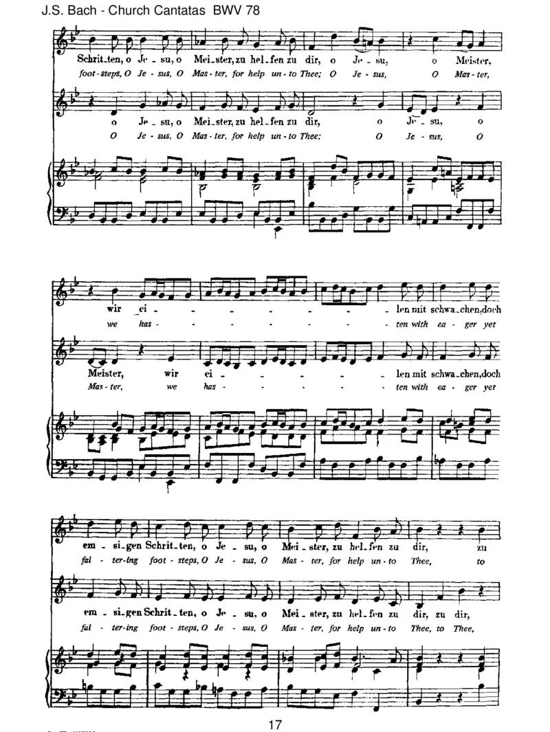 BWV78Jesu,derdumeineSeele_一万首著名钢琴曲谱哈农贝多芬合集视频教学电子版高清无水印可打印_1古典钢琴知名音乐家谱_巴赫钢琴谱全集_J.S巴赫作品全集_JohannSebastianBach(1685-1750)巴赫