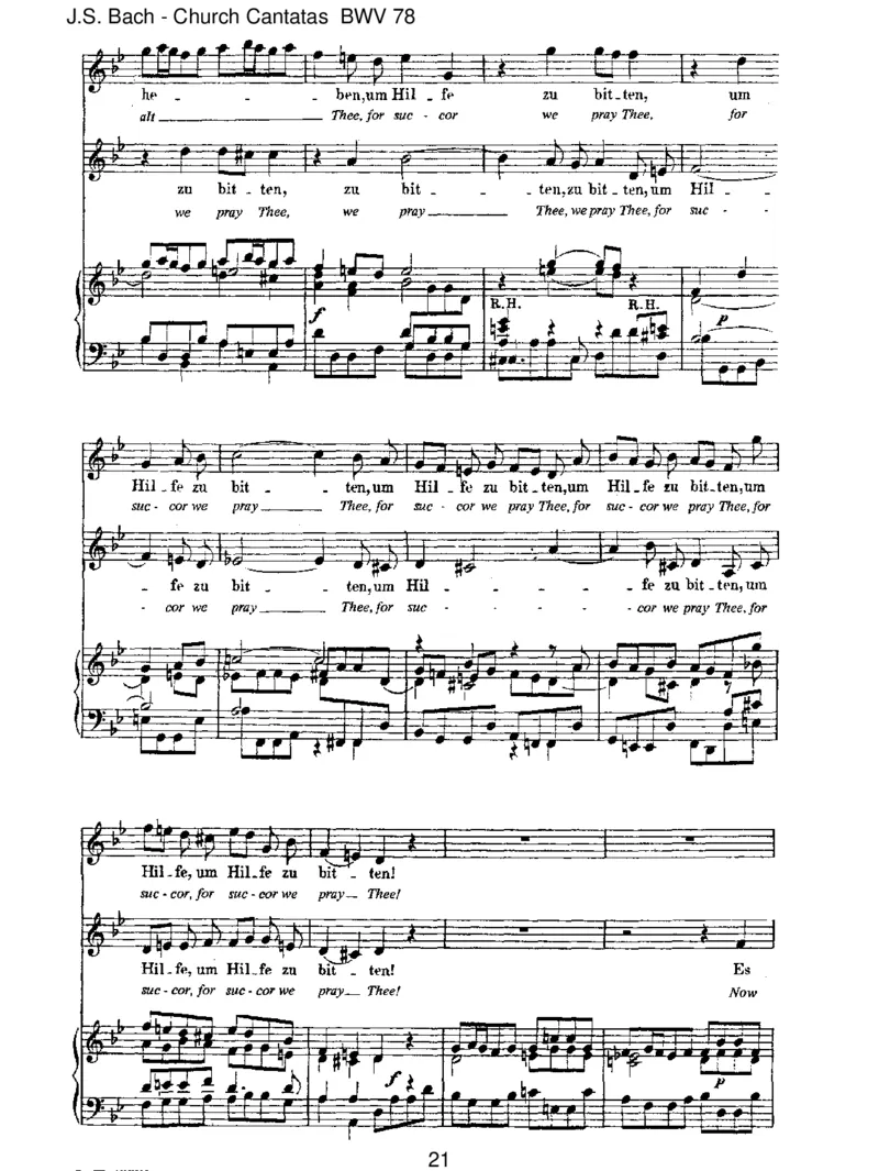BWV78Jesu,derdumeineSeele_一万首著名钢琴曲谱哈农贝多芬合集视频教学电子版高清无水印可打印_1古典钢琴知名音乐家谱_巴赫钢琴谱全集_J.S巴赫作品全集_JohannSebastianBach(1685-1750)巴赫