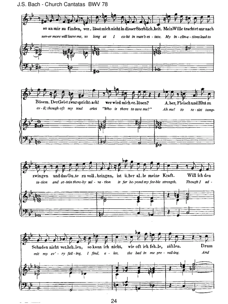 BWV78Jesu,derdumeineSeele_一万首著名钢琴曲谱哈农贝多芬合集视频教学电子版高清无水印可打印_1古典钢琴知名音乐家谱_巴赫钢琴谱全集_J.S巴赫作品全集_JohannSebastianBach(1685-1750)巴赫