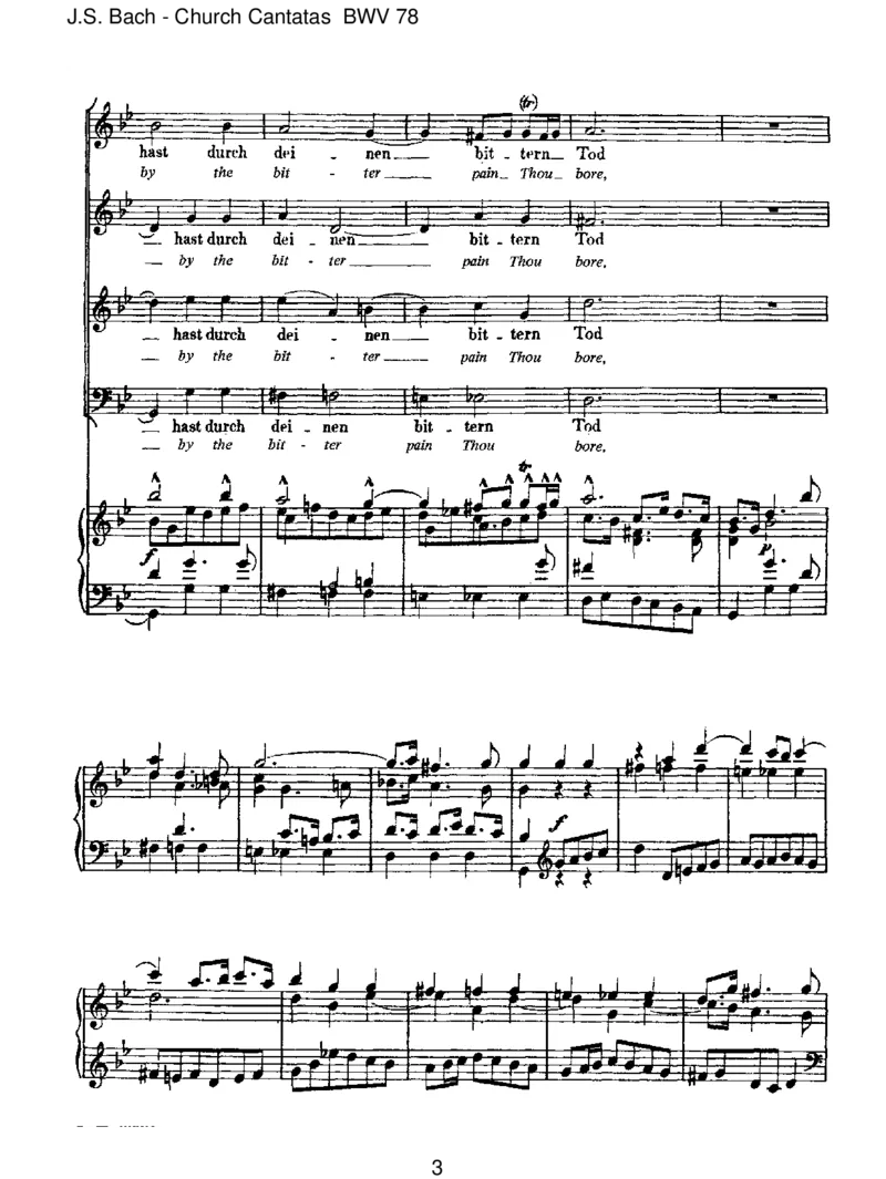 BWV78Jesu,derdumeineSeele_一万首著名钢琴曲谱哈农贝多芬合集视频教学电子版高清无水印可打印_1古典钢琴知名音乐家谱_巴赫钢琴谱全集_J.S巴赫作品全集_JohannSebastianBach(1685-1750)巴赫