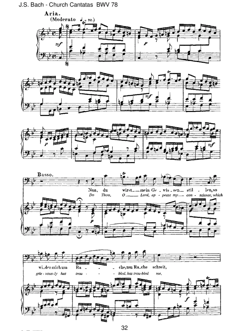 BWV78Jesu,derdumeineSeele_一万首著名钢琴曲谱哈农贝多芬合集视频教学电子版高清无水印可打印_1古典钢琴知名音乐家谱_巴赫钢琴谱全集_J.S巴赫作品全集_JohannSebastianBach(1685-1750)巴赫