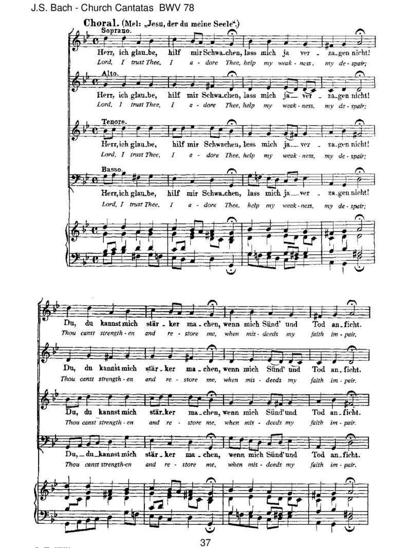 BWV78Jesu,derdumeineSeele_一万首著名钢琴曲谱哈农贝多芬合集视频教学电子版高清无水印可打印_1古典钢琴知名音乐家谱_巴赫钢琴谱全集_J.S巴赫作品全集_JohannSebastianBach(1685-1750)巴赫