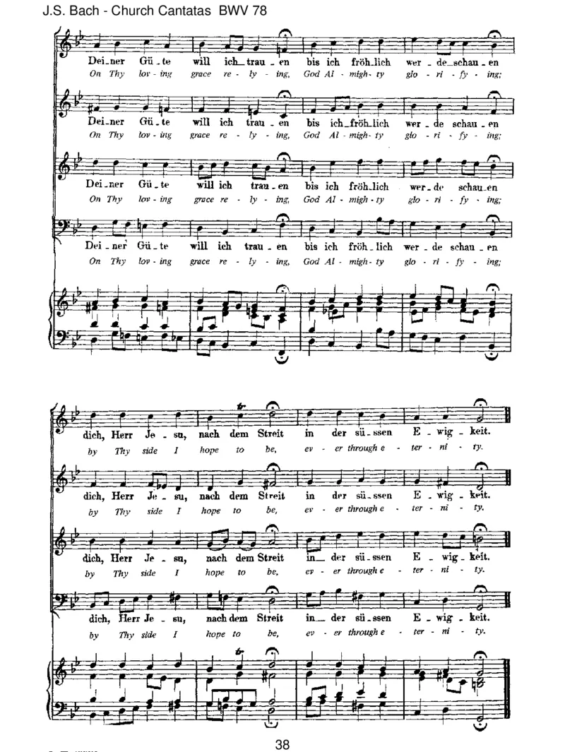 BWV78Jesu,derdumeineSeele_一万首著名钢琴曲谱哈农贝多芬合集视频教学电子版高清无水印可打印_1古典钢琴知名音乐家谱_巴赫钢琴谱全集_J.S巴赫作品全集_JohannSebastianBach(1685-1750)巴赫