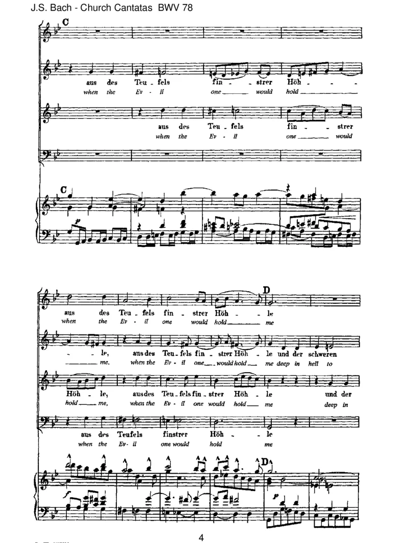 BWV78Jesu,derdumeineSeele_一万首著名钢琴曲谱哈农贝多芬合集视频教学电子版高清无水印可打印_1古典钢琴知名音乐家谱_巴赫钢琴谱全集_J.S巴赫作品全集_JohannSebastianBach(1685-1750)巴赫