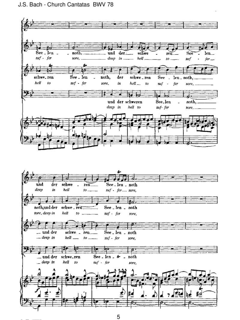 BWV78Jesu,derdumeineSeele_一万首著名钢琴曲谱哈农贝多芬合集视频教学电子版高清无水印可打印_1古典钢琴知名音乐家谱_巴赫钢琴谱全集_J.S巴赫作品全集_JohannSebastianBach(1685-1750)巴赫