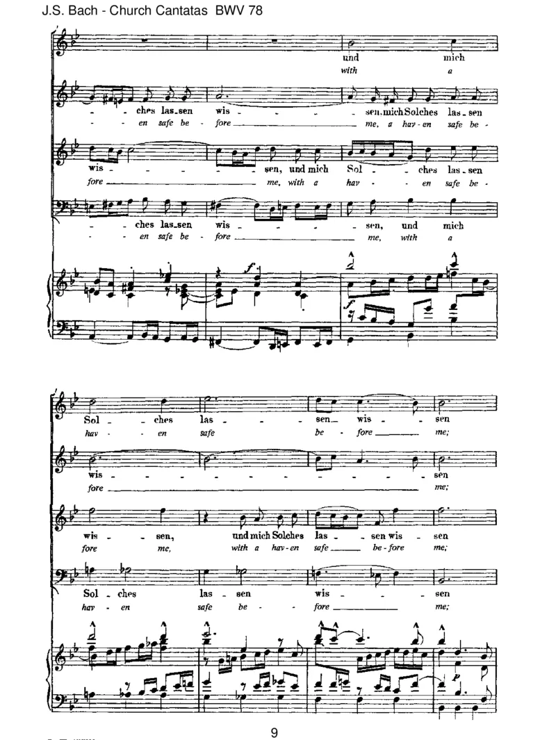 BWV78Jesu,derdumeineSeele_一万首著名钢琴曲谱哈农贝多芬合集视频教学电子版高清无水印可打印_1古典钢琴知名音乐家谱_巴赫钢琴谱全集_J.S巴赫作品全集_JohannSebastianBach(1685-1750)巴赫