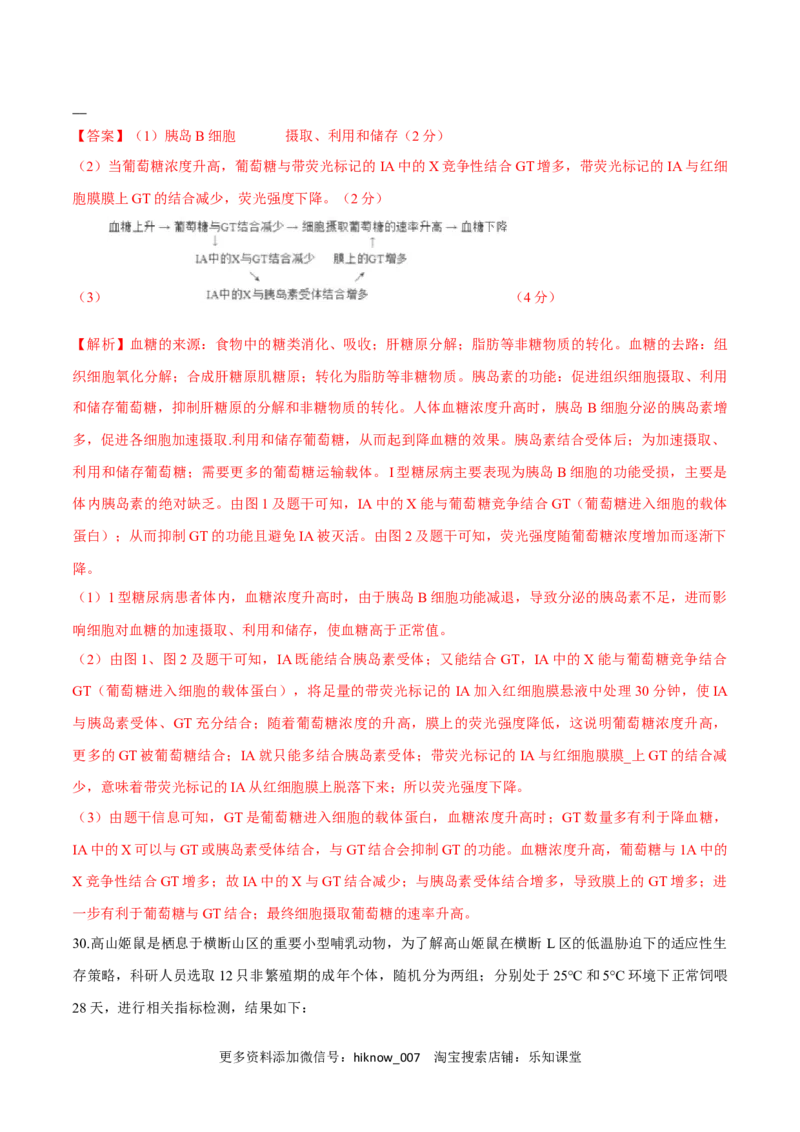第3章体液调节（测试卷）-2022-2023学年高二生物章末检测卷（人教版2019选择性必修1）（解析版）_E015高中全科试卷_生物试题_选修1_1.单元测试_1.单元测试2023年