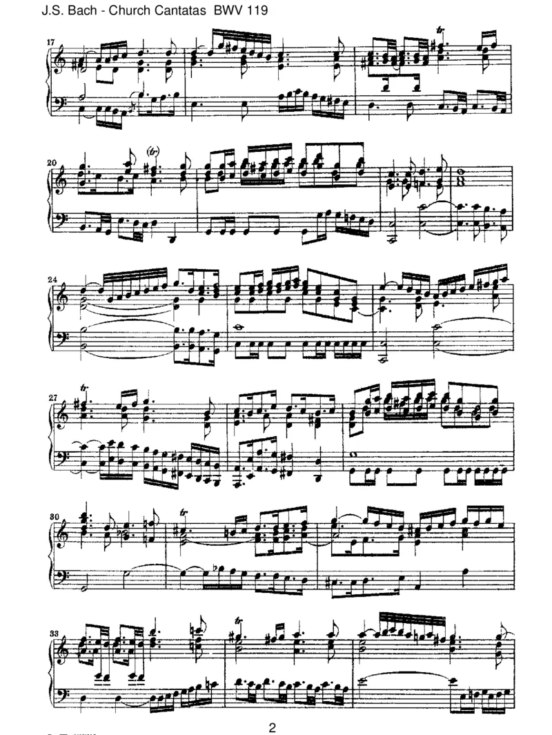 BWV119PreiseJerusalem,denHerrn_一万首著名钢琴曲谱哈农贝多芬合集视频教学电子版高清无水印可打印_1古典钢琴知名音乐家谱_巴赫钢琴谱全集_J.S巴赫作品全集_JohannSebastianBach(1685-1750)巴赫