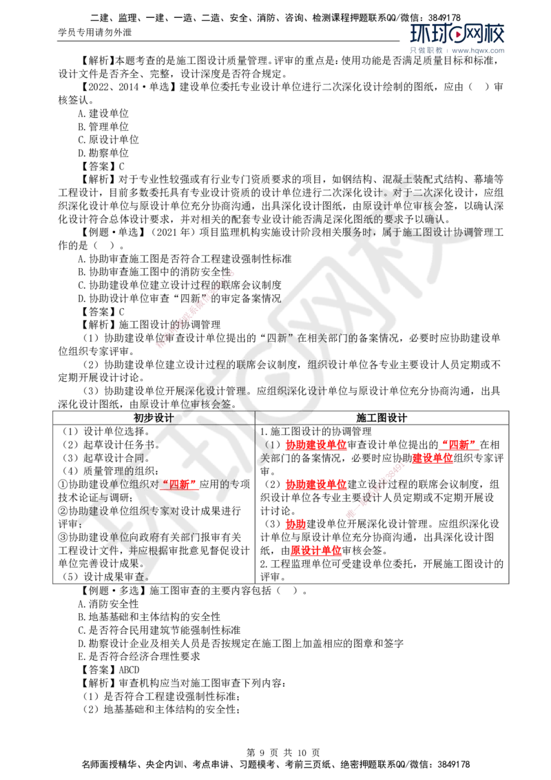 31.质量：第四章第一至三节施工图设计阶段质量管理_监理工程师_2025监理工程师_2025年监理工程师SVIP_2025年监理土建控制SVIP_02-基础精讲✿高端面授✿深度强化