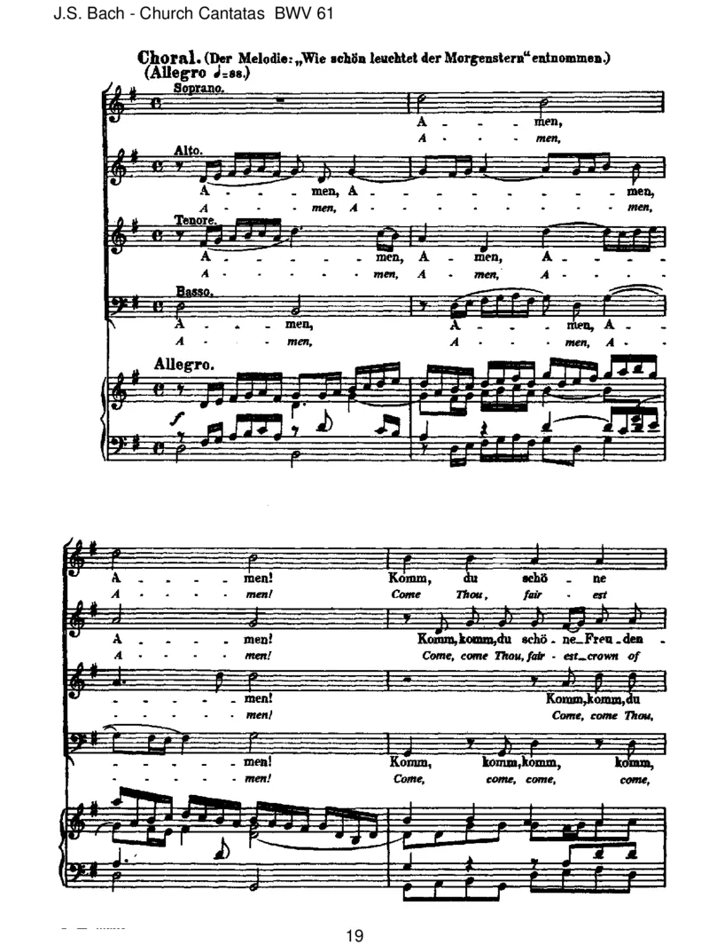 BWV61Nunkomm,derHeidenHeiland_一万首著名钢琴曲谱哈农贝多芬合集视频教学电子版高清无水印可打印_1古典钢琴知名音乐家谱_巴赫钢琴谱全集_J.S巴赫作品全集_JohannSebastianBach(1685-1750)巴赫