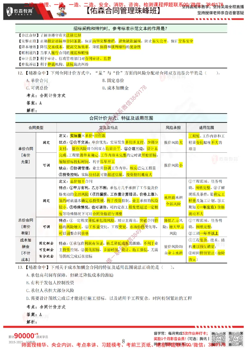 4月22日佑森合同管理珠峰班模考卷答案_监理工程师_2025监理工程师_2025年监理工程师SVIP_2025年监理合同管理SVIP_02-基础精讲✿高端面授✿深度强化
