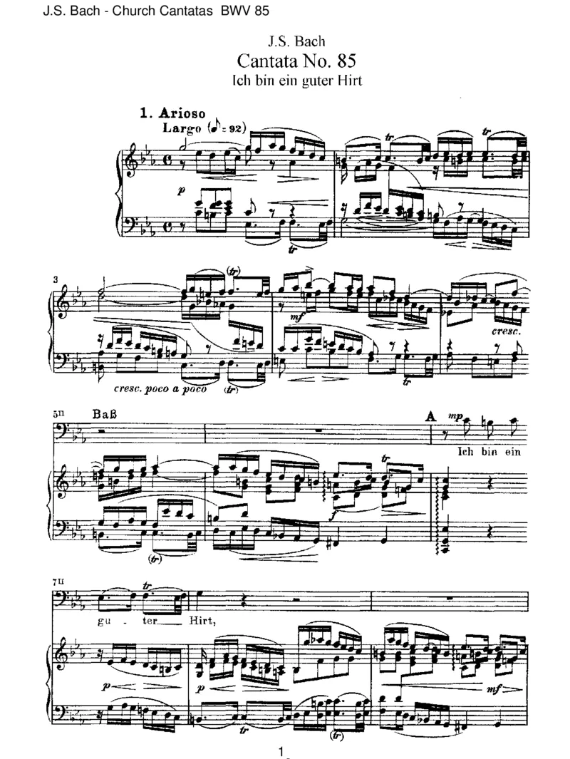 BWV85IchbineinguterHirt_一万首著名钢琴曲谱哈农贝多芬合集视频教学电子版高清无水印可打印_1古典钢琴知名音乐家谱_巴赫钢琴谱全集_J.S巴赫作品全集_JohannSebastianBach(1685-1750)巴赫