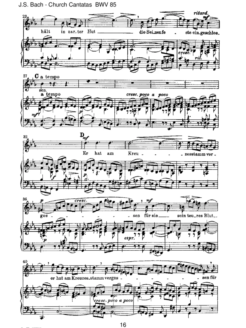 BWV85IchbineinguterHirt_一万首著名钢琴曲谱哈农贝多芬合集视频教学电子版高清无水印可打印_1古典钢琴知名音乐家谱_巴赫钢琴谱全集_J.S巴赫作品全集_JohannSebastianBach(1685-1750)巴赫
