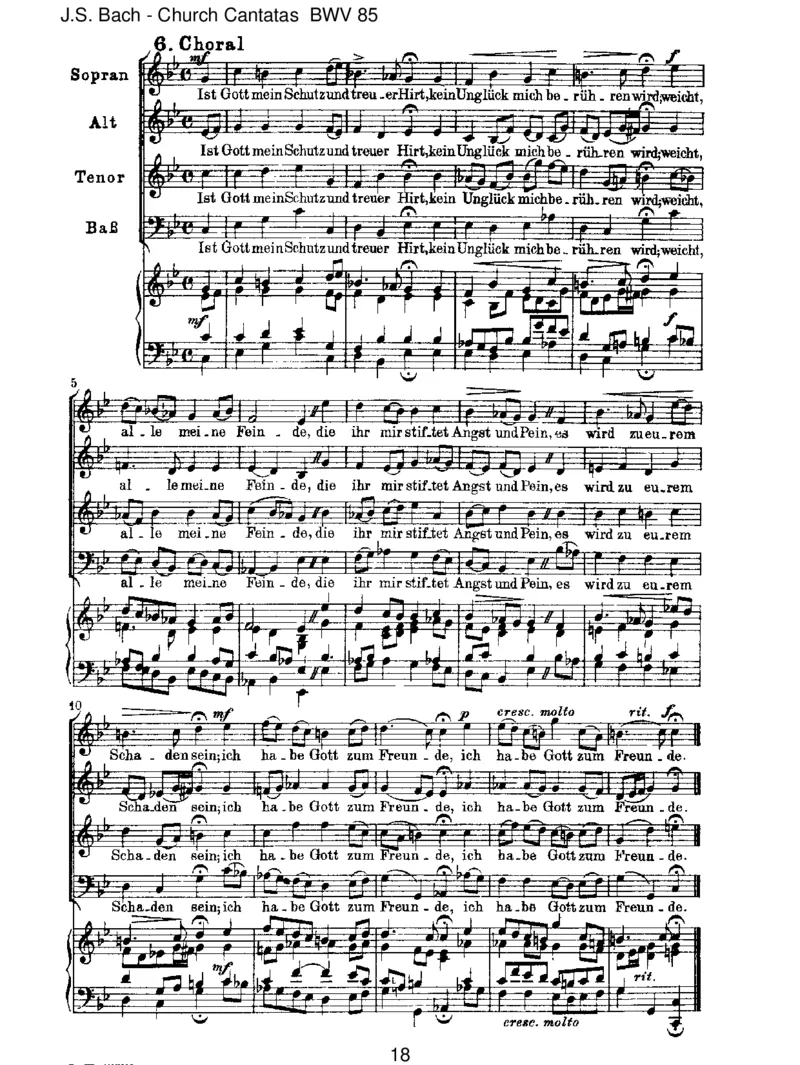 BWV85IchbineinguterHirt_一万首著名钢琴曲谱哈农贝多芬合集视频教学电子版高清无水印可打印_1古典钢琴知名音乐家谱_巴赫钢琴谱全集_J.S巴赫作品全集_JohannSebastianBach(1685-1750)巴赫