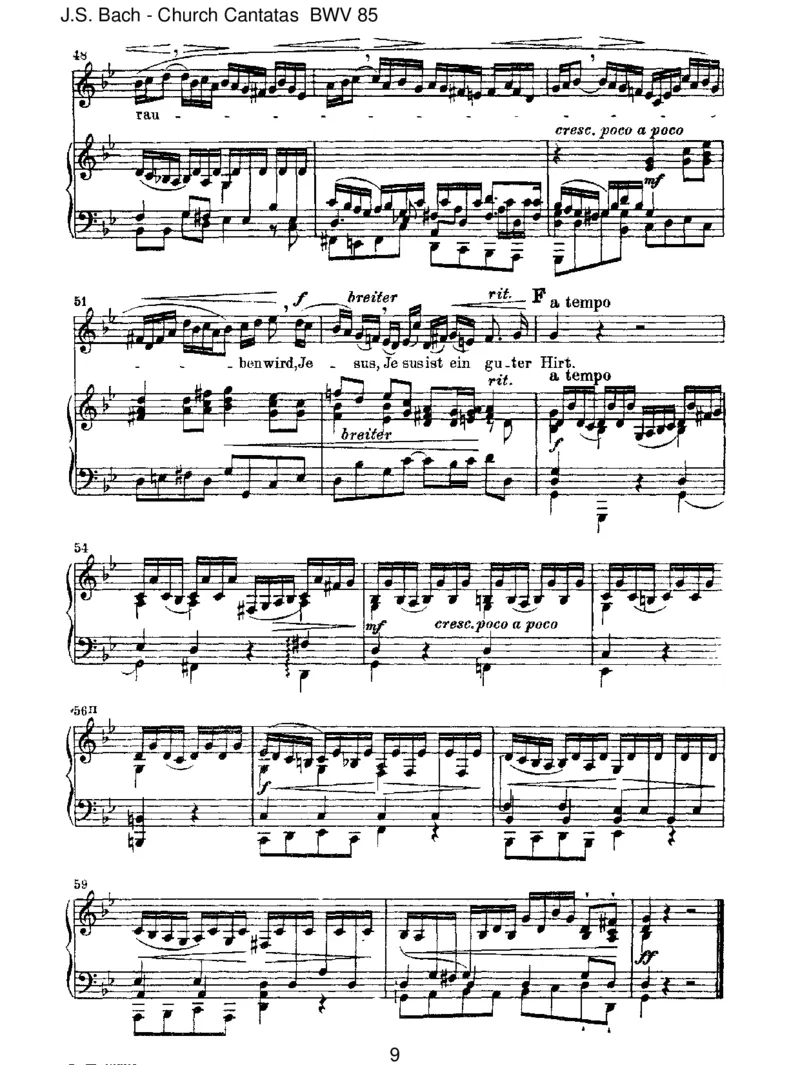 BWV85IchbineinguterHirt_一万首著名钢琴曲谱哈农贝多芬合集视频教学电子版高清无水印可打印_1古典钢琴知名音乐家谱_巴赫钢琴谱全集_J.S巴赫作品全集_JohannSebastianBach(1685-1750)巴赫