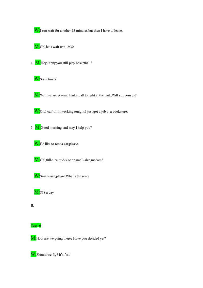 备考2024新高考英语听力(答案+文本)05_2024年5月_01按日期_1号_2024高考英语听力专题（80套模拟训练+历年真题）(附音频）_高考英语听力高分80套模拟训练_995