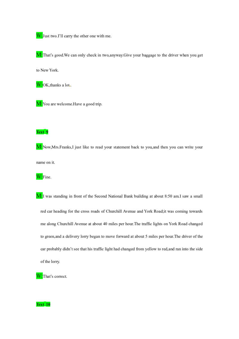 备考2024新高考英语听力(答案+文本)05_2024年5月_01按日期_1号_2024高考英语听力专题（80套模拟训练+历年真题）(附音频）_高考英语听力高分80套模拟训练_995