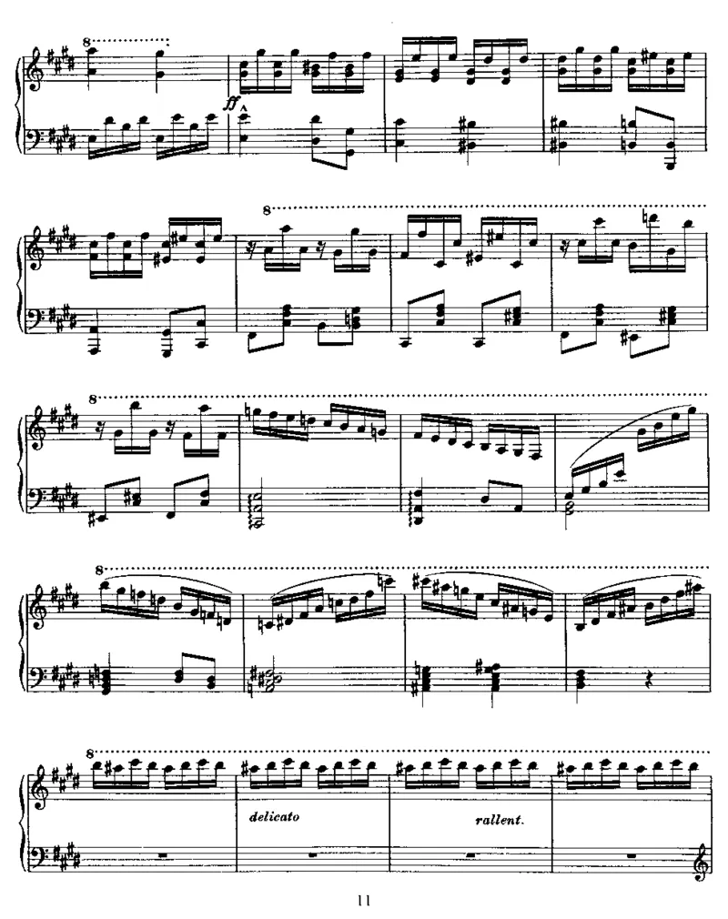 8Variations(1824)_一万首著名钢琴曲谱哈农贝多芬合集视频教学电子版高清无水印可打印_1古典钢琴知名音乐家谱_李斯特钢琴谱全集_其他作品