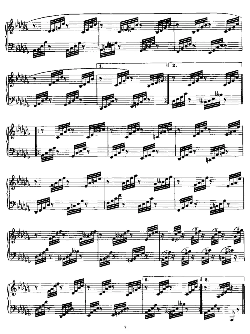 8Variations(1824)_一万首著名钢琴曲谱哈农贝多芬合集视频教学电子版高清无水印可打印_1古典钢琴知名音乐家谱_李斯特钢琴谱全集_其他作品