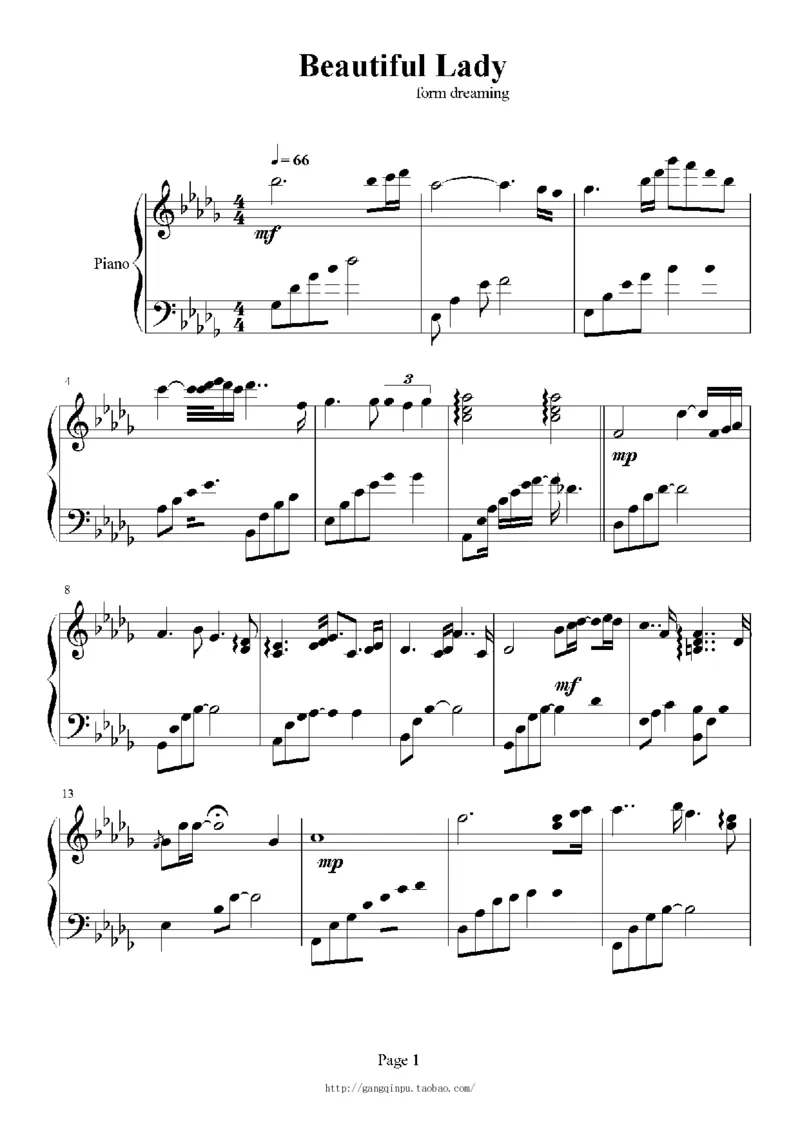 27、白日梦专辑1-3（128页，共31首）_一万首著名钢琴曲谱哈农贝多芬合集视频教学电子版高清无水印可打印_3流行音乐谱_流行钢琴谱合集形式_高清PDF无水印