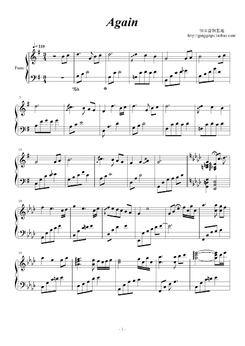 27、白日梦专辑1-3（128页，共31首）_一万首著名钢琴曲谱哈农贝多芬合集视频教学电子版高清无水印可打印_3流行音乐谱_流行钢琴谱合集形式_高清PDF无水印