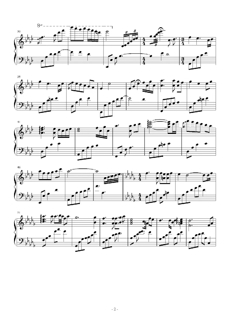 27、白日梦专辑1-3（128页，共31首）_一万首著名钢琴曲谱哈农贝多芬合集视频教学电子版高清无水印可打印_3流行音乐谱_流行钢琴谱合集形式_高清PDF无水印