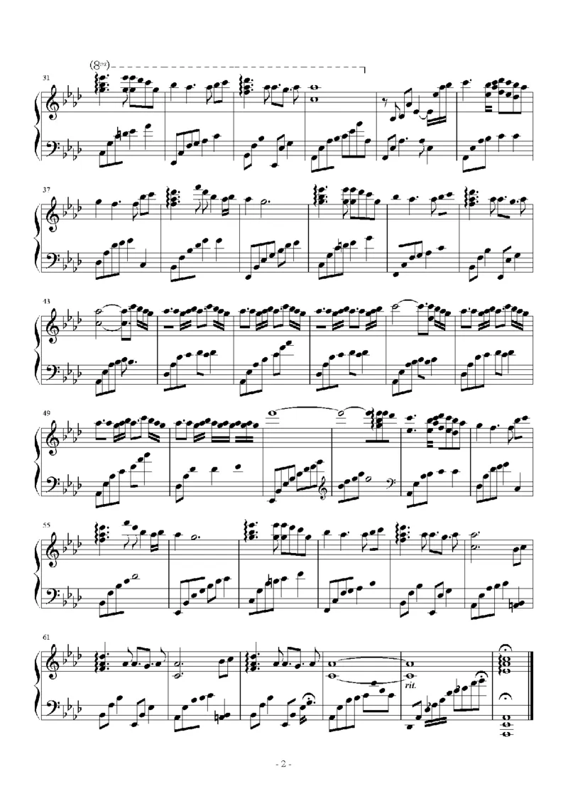 27、白日梦专辑1-3（128页，共31首）_一万首著名钢琴曲谱哈农贝多芬合集视频教学电子版高清无水印可打印_3流行音乐谱_流行钢琴谱合集形式_高清PDF无水印