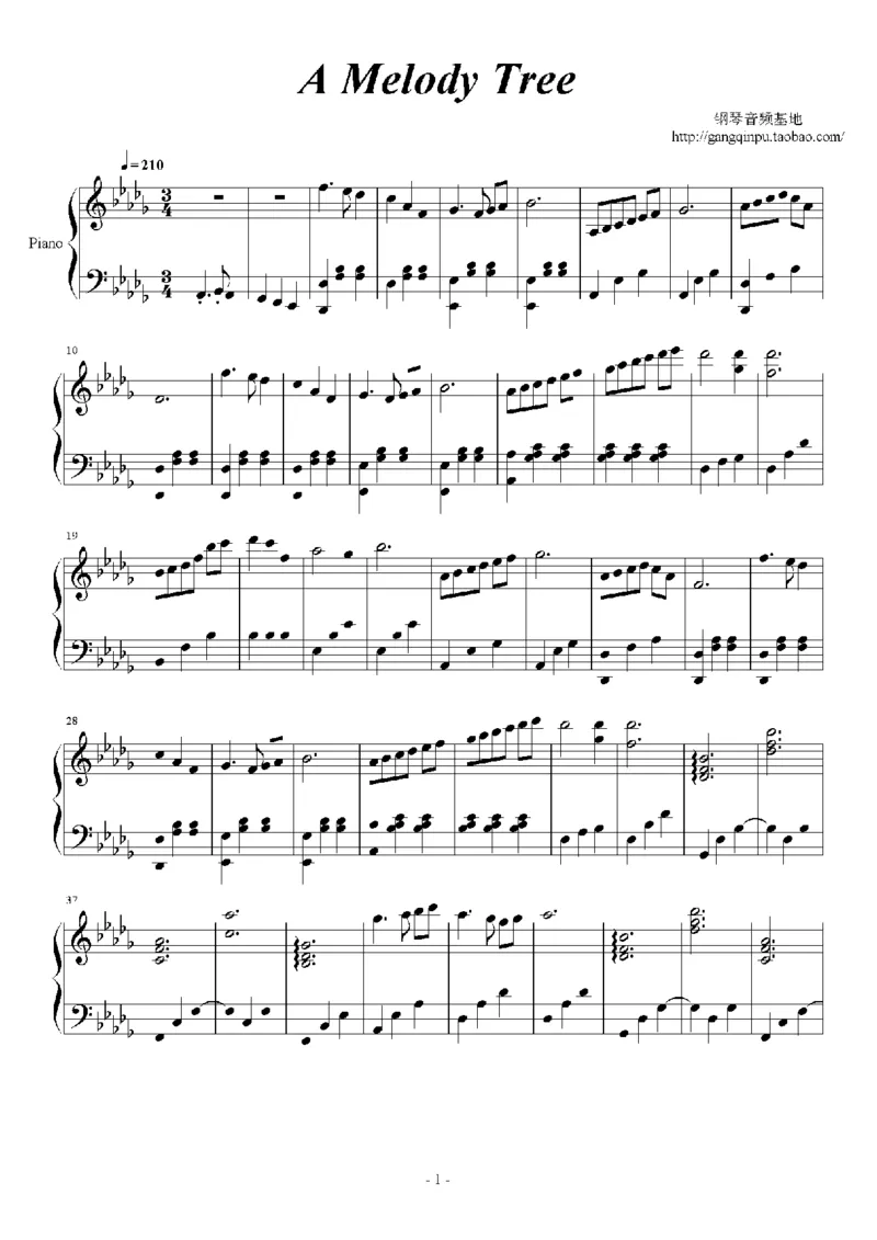 27、白日梦专辑1-3（128页，共31首）_一万首著名钢琴曲谱哈农贝多芬合集视频教学电子版高清无水印可打印_3流行音乐谱_流行钢琴谱合集形式_高清PDF无水印