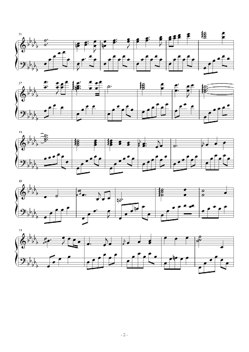 27、白日梦专辑1-3（128页，共31首）_一万首著名钢琴曲谱哈农贝多芬合集视频教学电子版高清无水印可打印_3流行音乐谱_流行钢琴谱合集形式_高清PDF无水印