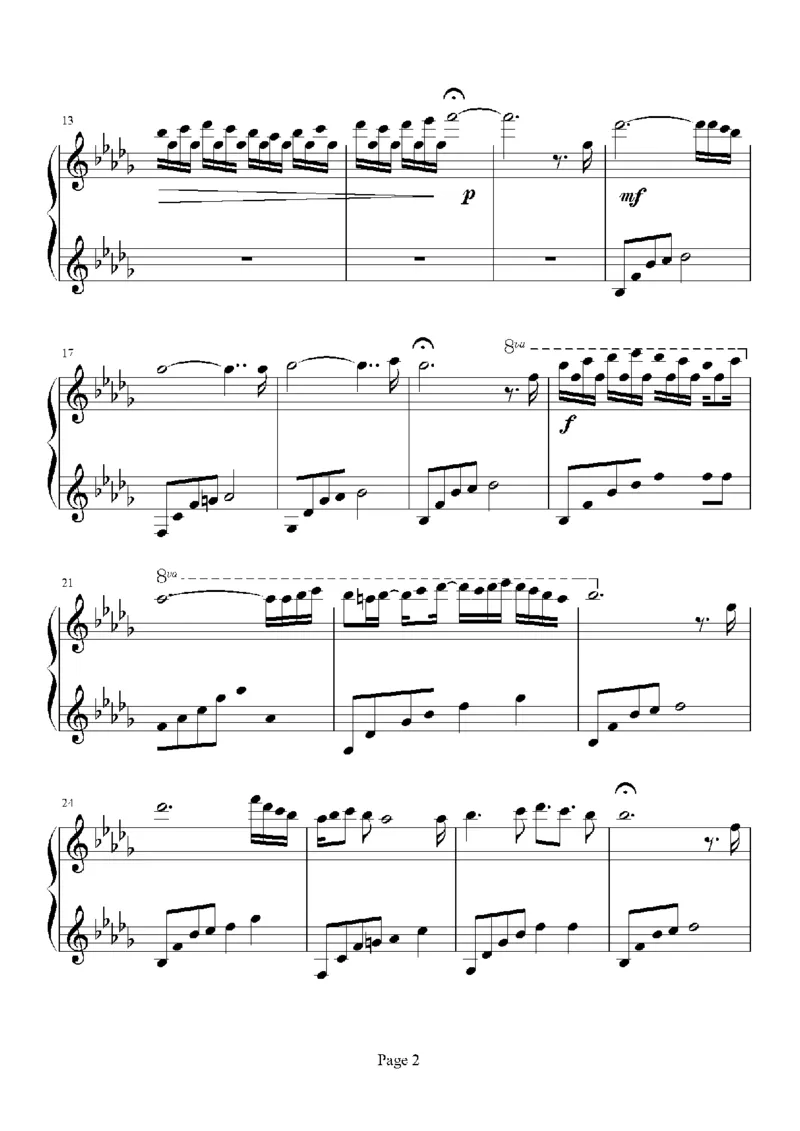 27、白日梦专辑1-3（128页，共31首）_一万首著名钢琴曲谱哈农贝多芬合集视频教学电子版高清无水印可打印_3流行音乐谱_流行钢琴谱合集形式_高清PDF无水印