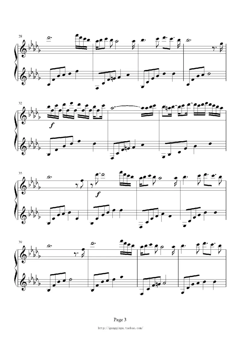 27、白日梦专辑1-3（128页，共31首）_一万首著名钢琴曲谱哈农贝多芬合集视频教学电子版高清无水印可打印_3流行音乐谱_流行钢琴谱合集形式_高清PDF无水印