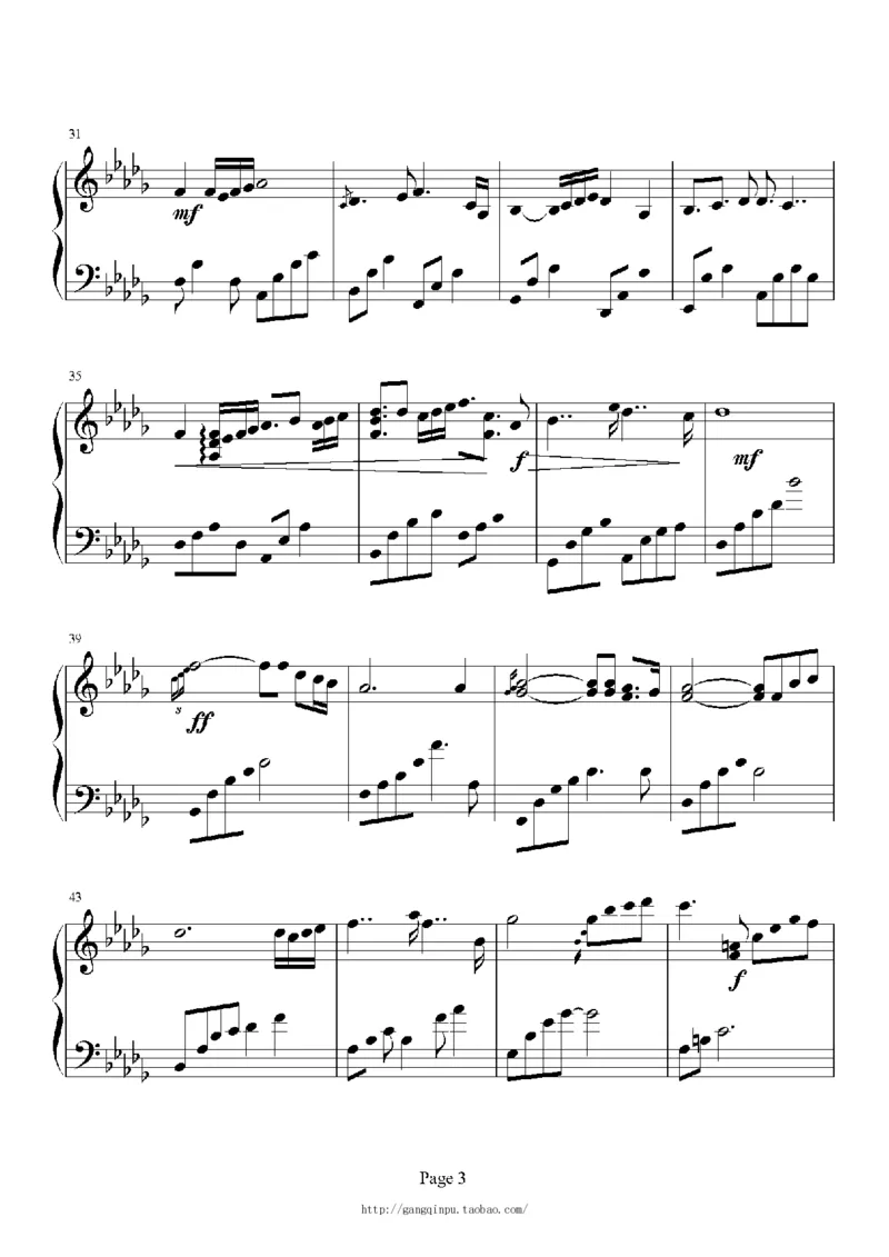 27、白日梦专辑1-3（128页，共31首）_一万首著名钢琴曲谱哈农贝多芬合集视频教学电子版高清无水印可打印_3流行音乐谱_流行钢琴谱合集形式_高清PDF无水印