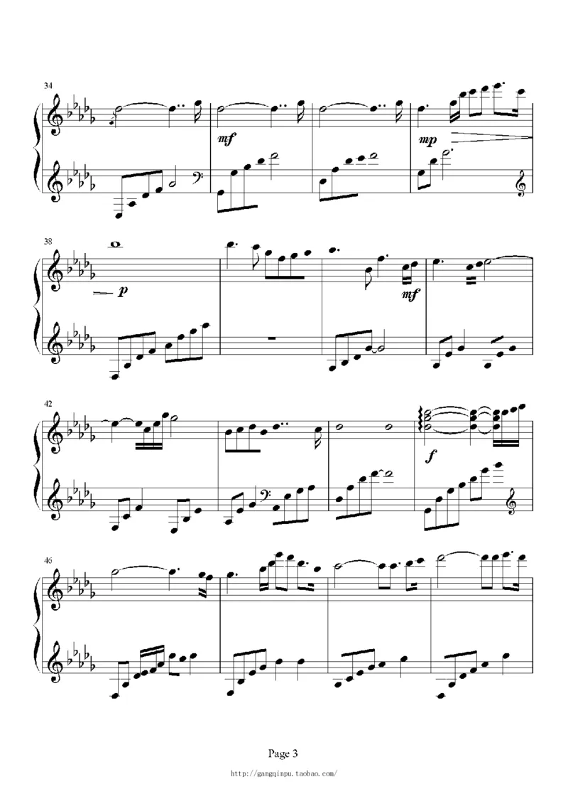 27、白日梦专辑1-3（128页，共31首）_一万首著名钢琴曲谱哈农贝多芬合集视频教学电子版高清无水印可打印_3流行音乐谱_流行钢琴谱合集形式_高清PDF无水印