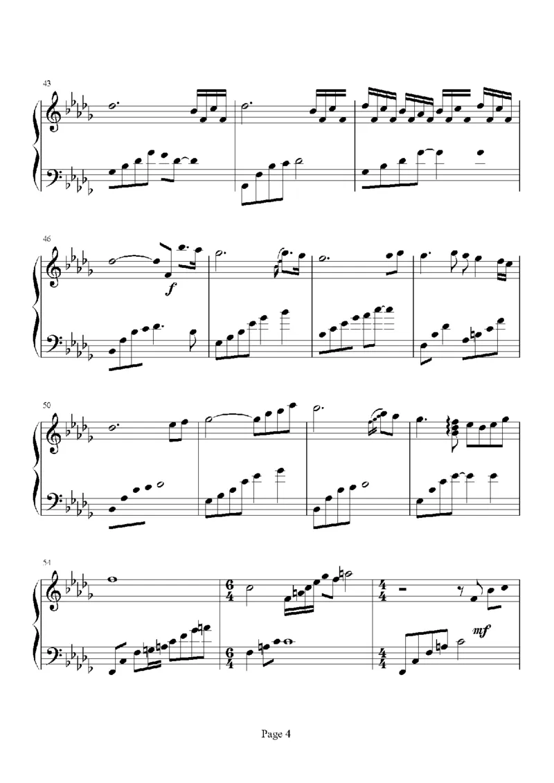 27、白日梦专辑1-3（128页，共31首）_一万首著名钢琴曲谱哈农贝多芬合集视频教学电子版高清无水印可打印_3流行音乐谱_流行钢琴谱合集形式_高清PDF无水印