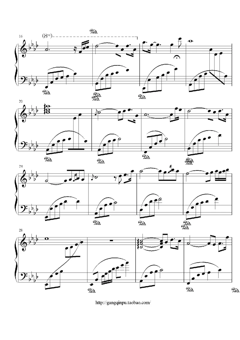 27、白日梦专辑1-3（128页，共31首）_一万首著名钢琴曲谱哈农贝多芬合集视频教学电子版高清无水印可打印_3流行音乐谱_流行钢琴谱合集形式_高清PDF无水印