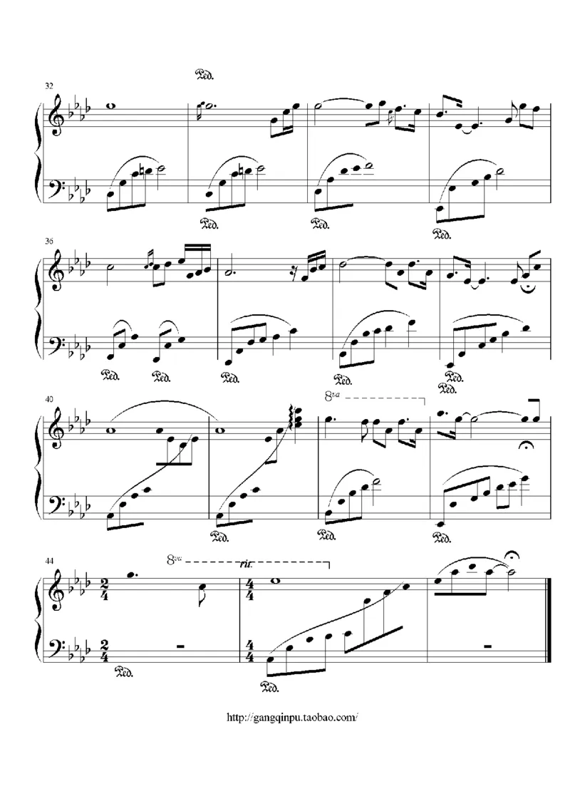 27、白日梦专辑1-3（128页，共31首）_一万首著名钢琴曲谱哈农贝多芬合集视频教学电子版高清无水印可打印_3流行音乐谱_流行钢琴谱合集形式_高清PDF无水印