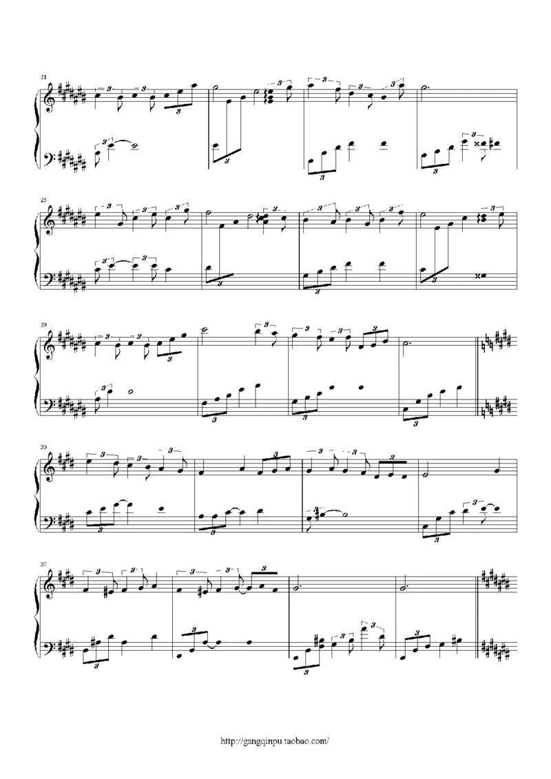 27、白日梦专辑1-3（128页，共31首）_一万首著名钢琴曲谱哈农贝多芬合集视频教学电子版高清无水印可打印_3流行音乐谱_流行钢琴谱合集形式_高清PDF无水印