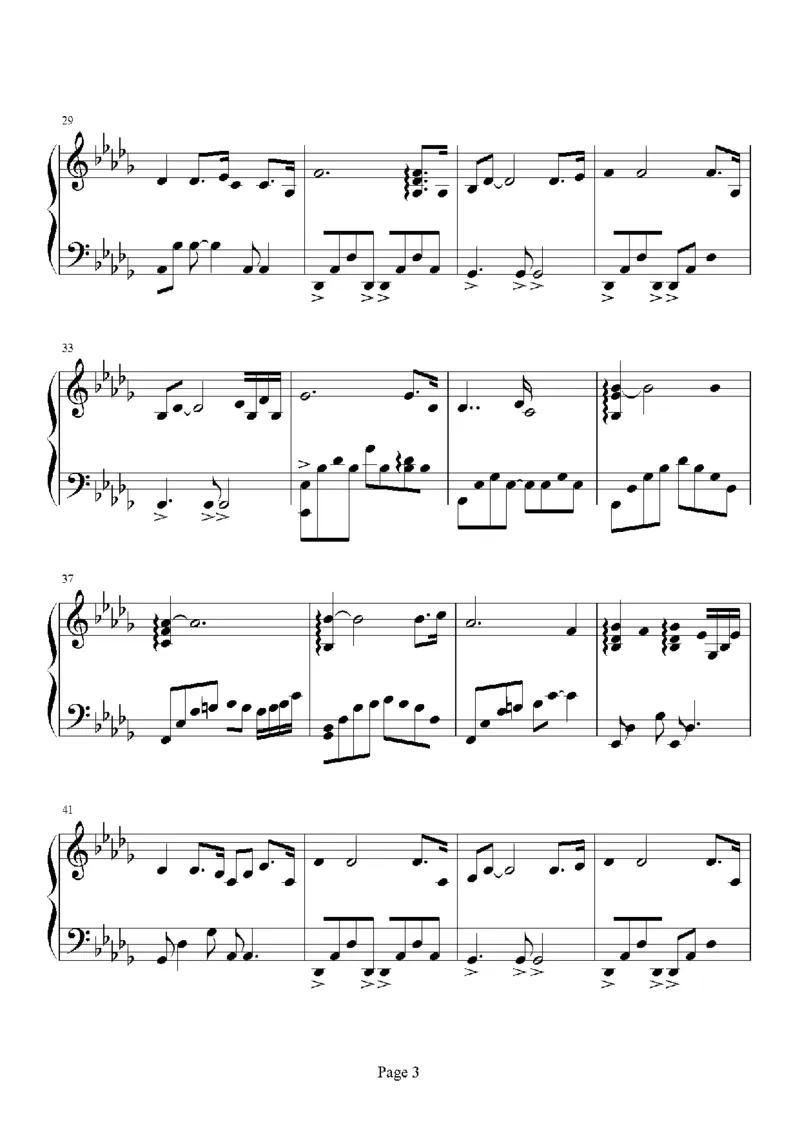 27、白日梦专辑1-3（128页，共31首）_一万首著名钢琴曲谱哈农贝多芬合集视频教学电子版高清无水印可打印_3流行音乐谱_流行钢琴谱合集形式_高清PDF无水印