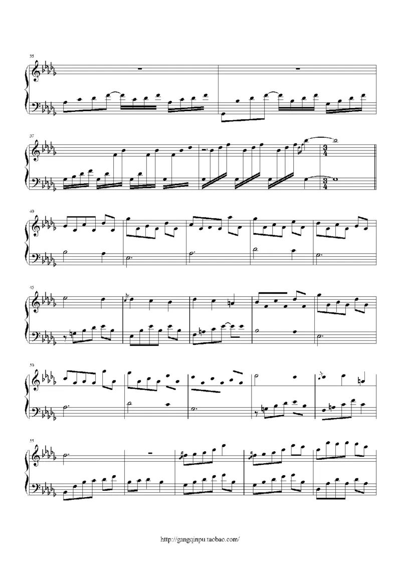 27、白日梦专辑1-3（128页，共31首）_一万首著名钢琴曲谱哈农贝多芬合集视频教学电子版高清无水印可打印_3流行音乐谱_流行钢琴谱合集形式_高清PDF无水印