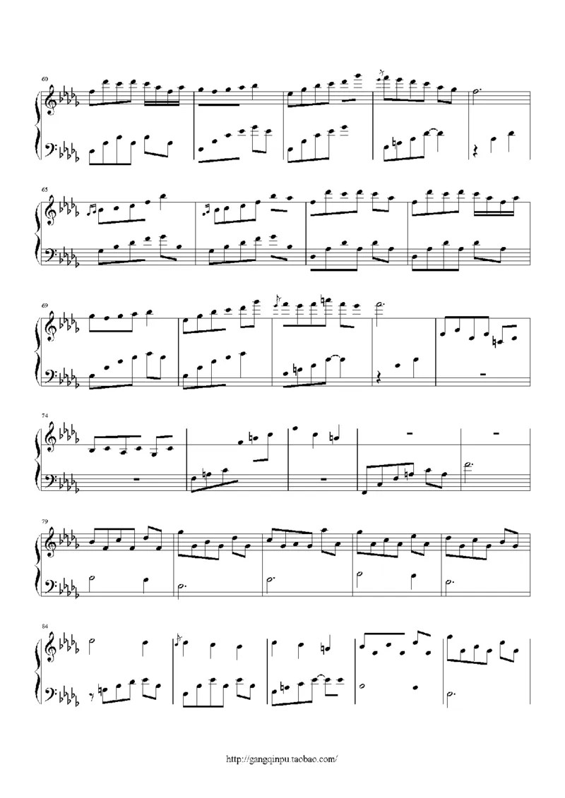 27、白日梦专辑1-3（128页，共31首）_一万首著名钢琴曲谱哈农贝多芬合集视频教学电子版高清无水印可打印_3流行音乐谱_流行钢琴谱合集形式_高清PDF无水印