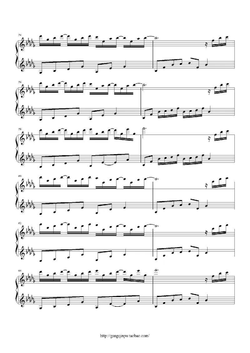 27、白日梦专辑1-3（128页，共31首）_一万首著名钢琴曲谱哈农贝多芬合集视频教学电子版高清无水印可打印_3流行音乐谱_流行钢琴谱合集形式_高清PDF无水印