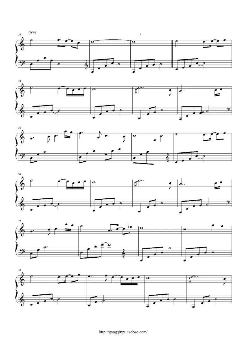 27、白日梦专辑1-3（128页，共31首）_一万首著名钢琴曲谱哈农贝多芬合集视频教学电子版高清无水印可打印_3流行音乐谱_流行钢琴谱合集形式_高清PDF无水印