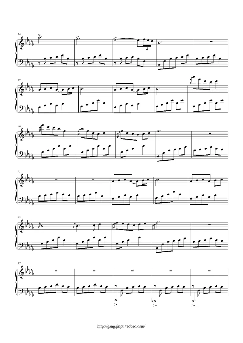 27、白日梦专辑1-3（128页，共31首）_一万首著名钢琴曲谱哈农贝多芬合集视频教学电子版高清无水印可打印_3流行音乐谱_流行钢琴谱合集形式_高清PDF无水印