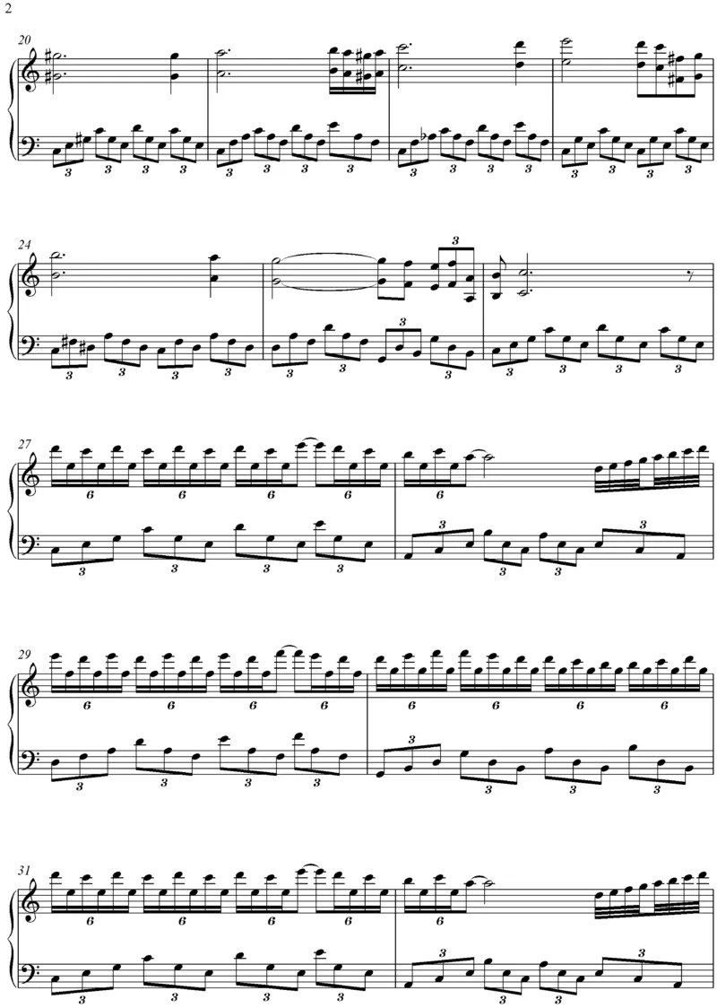 claudine_一万首著名钢琴曲谱哈农贝多芬合集视频教学电子版高清无水印可打印_02现代钢琴谱合集_马克西姆钢琴谱全集