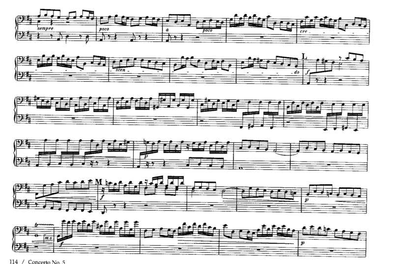 6BrandenburgConcertosfor4Hands_一万首著名钢琴曲谱哈农贝多芬合集视频教学电子版高清无水印可打印_1古典钢琴知名音乐家谱_巴赫钢琴谱全集