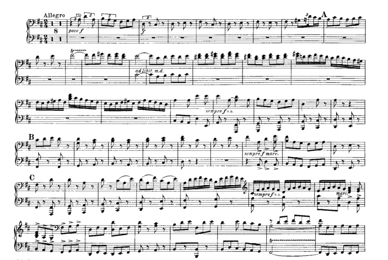 6BrandenburgConcertosfor4Hands_一万首著名钢琴曲谱哈农贝多芬合集视频教学电子版高清无水印可打印_1古典钢琴知名音乐家谱_巴赫钢琴谱全集